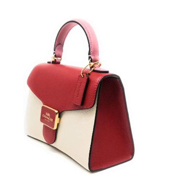 Coach Red Multi  Women's Pepper Satchel - Picture 2 of 12